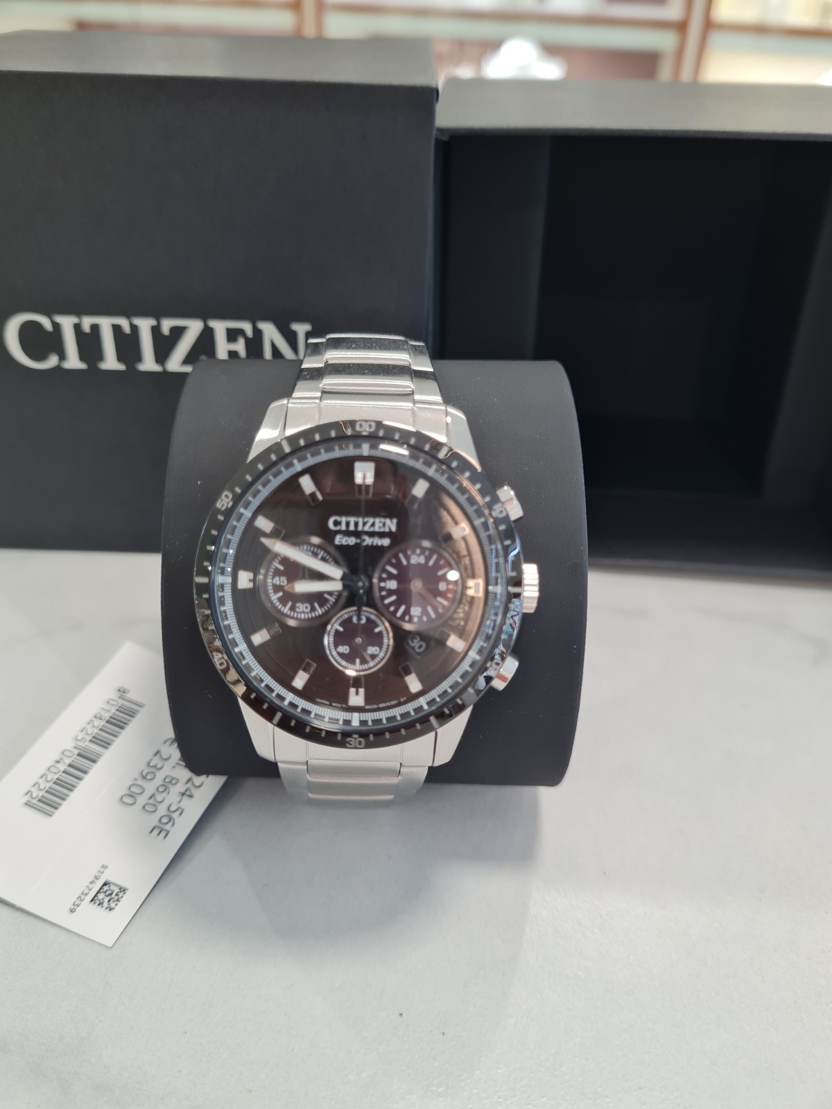 Orologio Uomo Citizen Eco-Drive Sport T9 Crono Nero CA4624-56E NUOVO