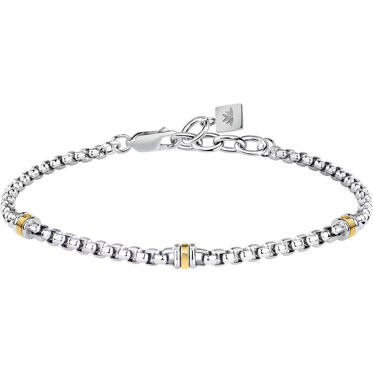 Bracciale Morellato Gold SATM23 Bracelet Acciaio Oro 18 Ct Uomo Rondelle