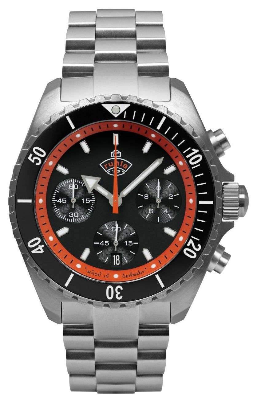 RUHLA Glasbach Cup Hill Cronografo Al Quarzo (43 Mm) Quadrante 4970M2 Orologi