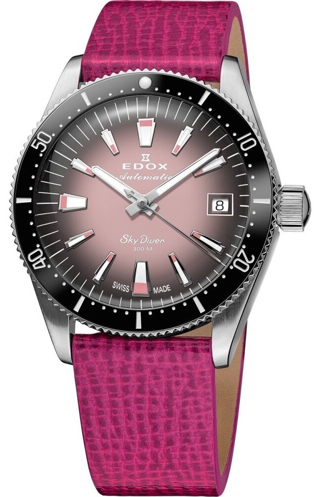 EDOX Skydiver 80131 3NC NDRO Orologio Donna Meccanico