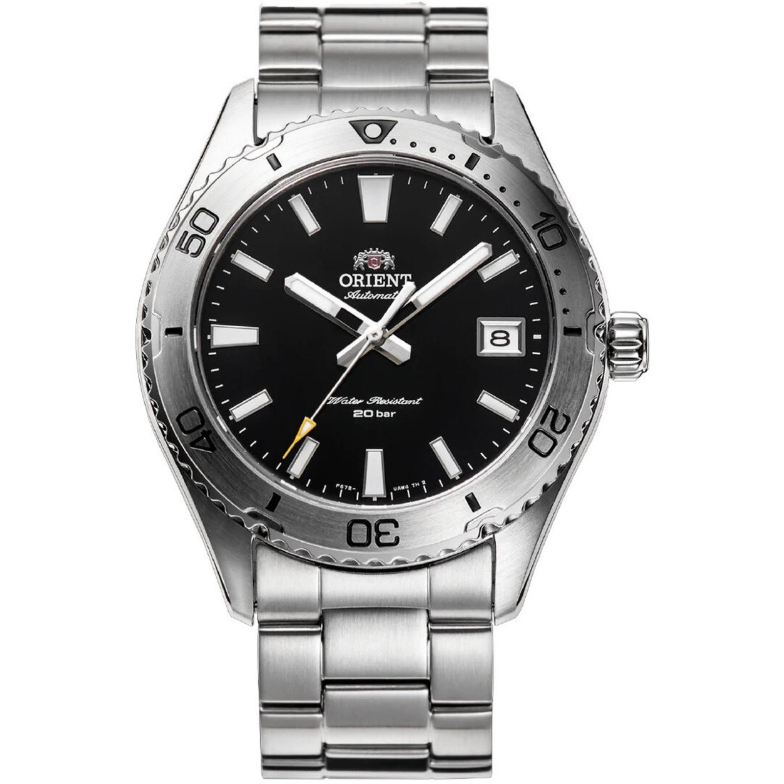 Orologio da uomo Orient Mako 39,9 mm quadrante nero acciaio inossidabile...