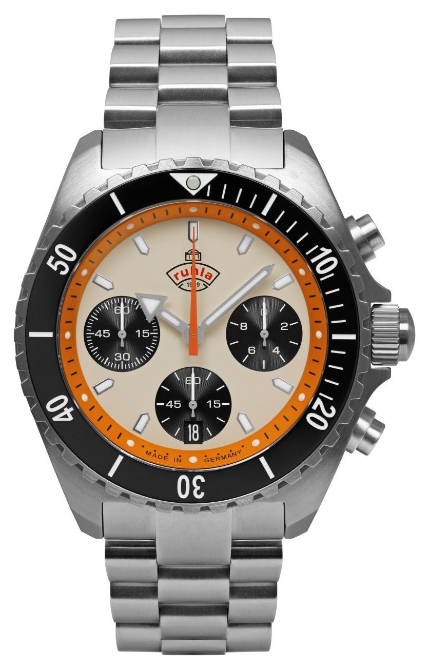 RUHLA Glasbach Cup Hill Cronografo Al Quarzo (43 Mm) Quadrante 4970M1 Orologi