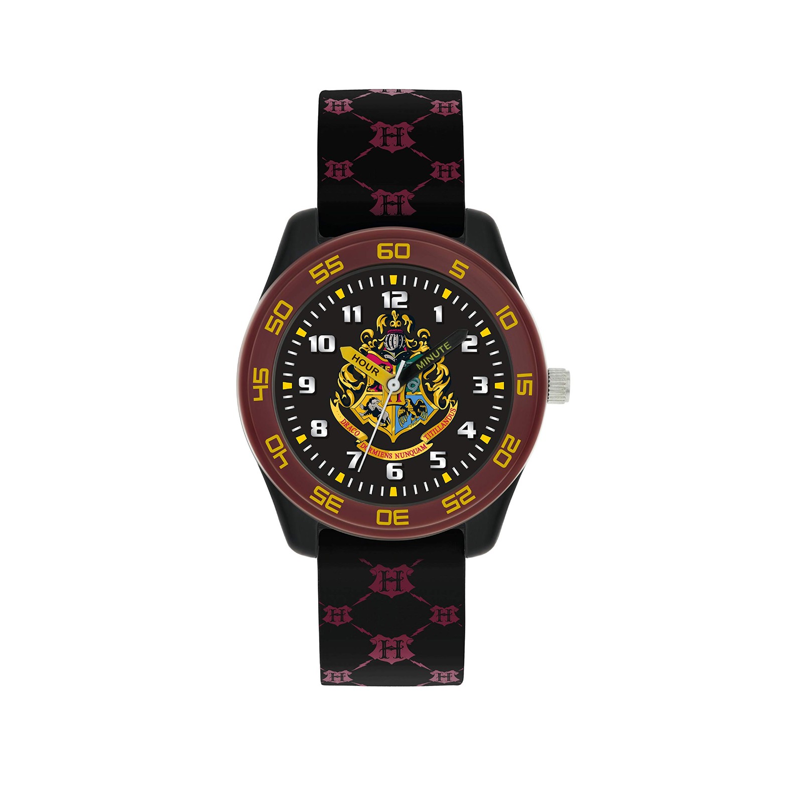 Warner Brothers Harry Potter Black/ burgundy Silicon Strap Watch HP9050ARG