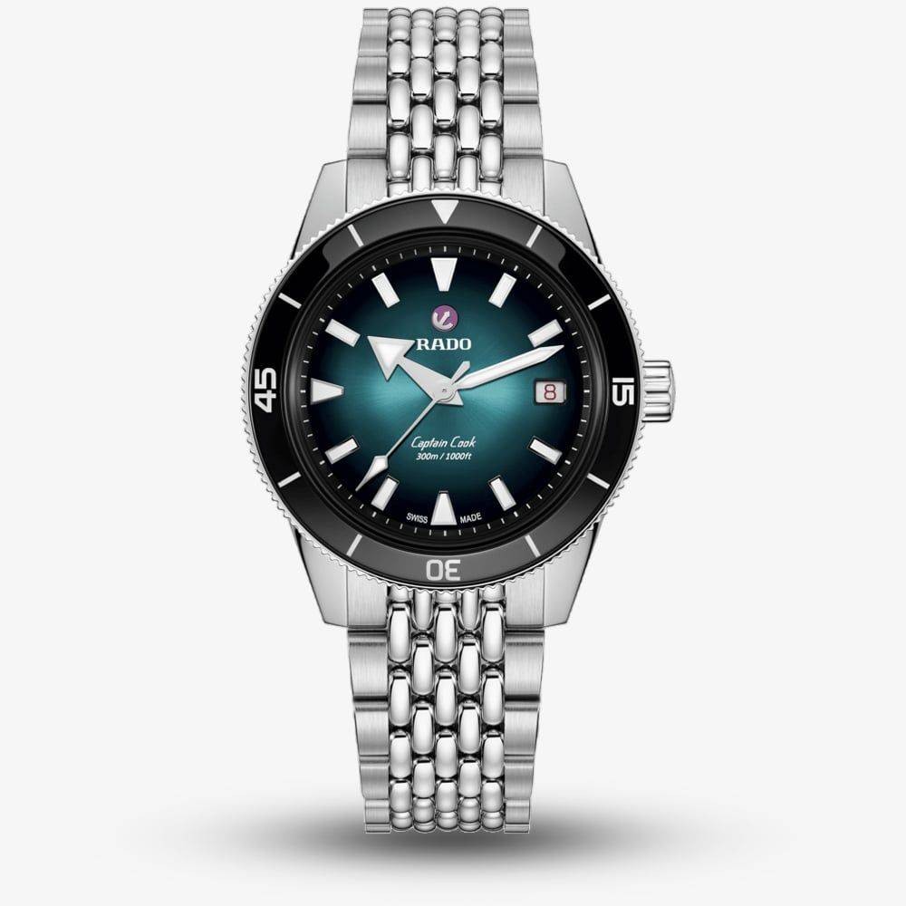 Orologio Rado Captain Cook Automatic R32505313 Watch Acciaio 39mm Turchese Uomo