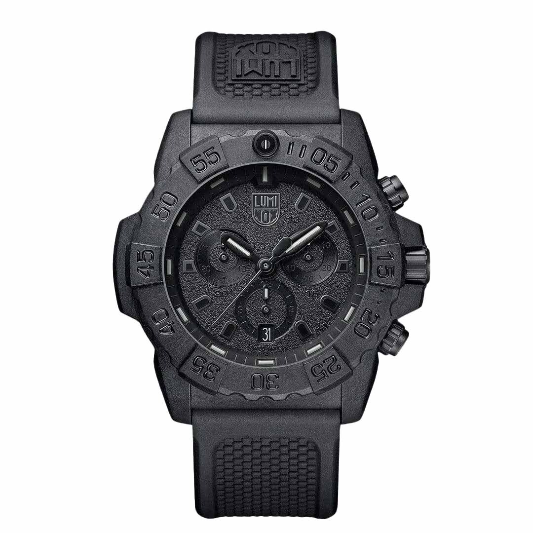 Luminox Navy SEAL 3580 Cronografo Nero/Quadrante Nero Con Cinturino PU