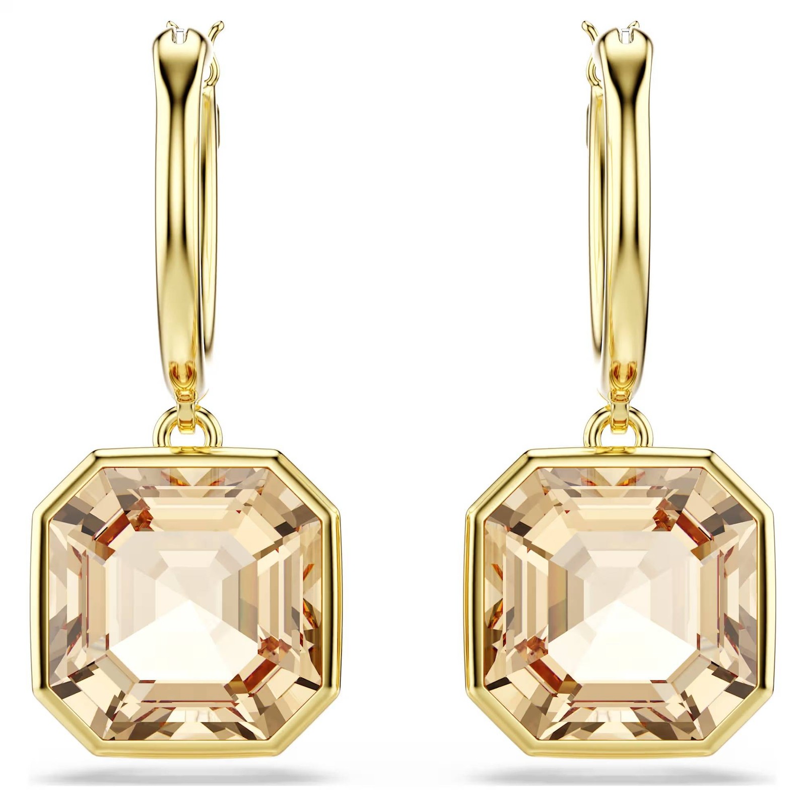 Orecchini Swarovski Pendenti Millennia 5731148 Earrings Monachella Dorati Nuovi