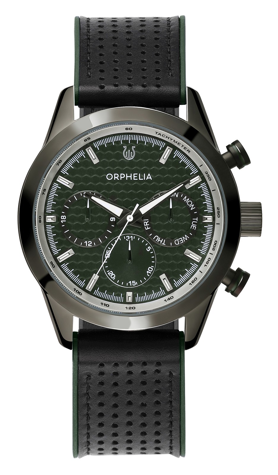 NUOVA Orologio Orphelia Uomini Verde Sandblast OR71904