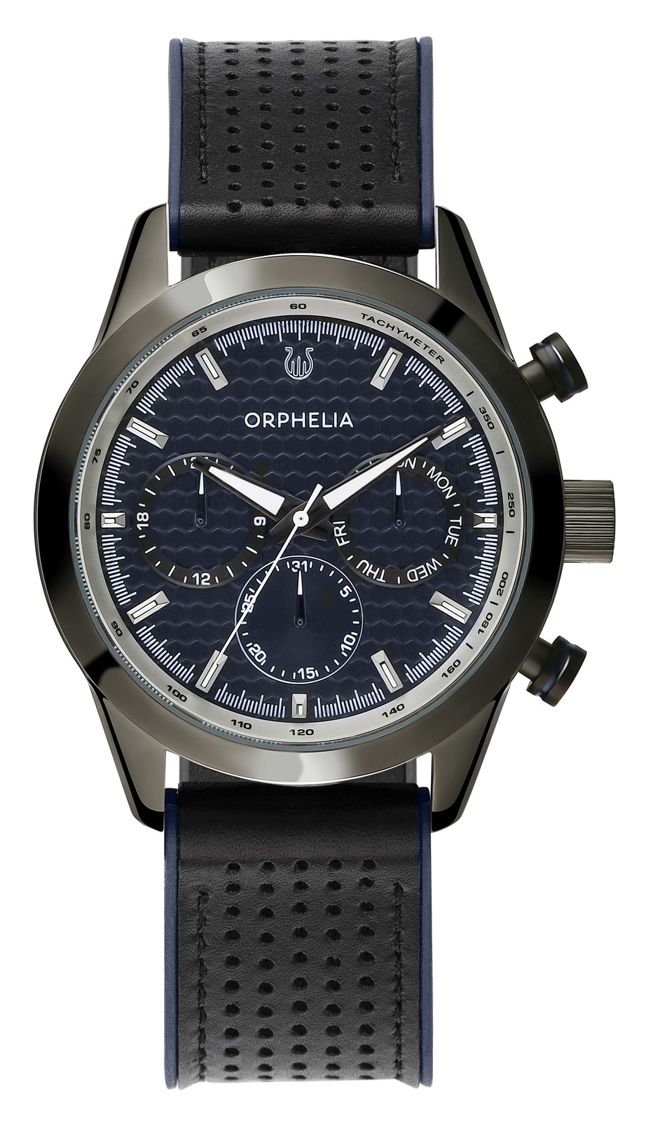 NUOVA Orologio Orphelia Uomini Blu Sandblast OR71903