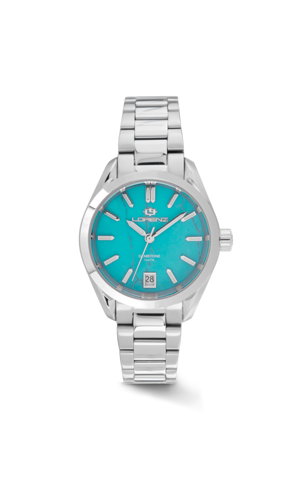 Orologio Lorenz Ginevra Gemstone  Turchese 030265TQ Watch Azzurro Donna 34mm