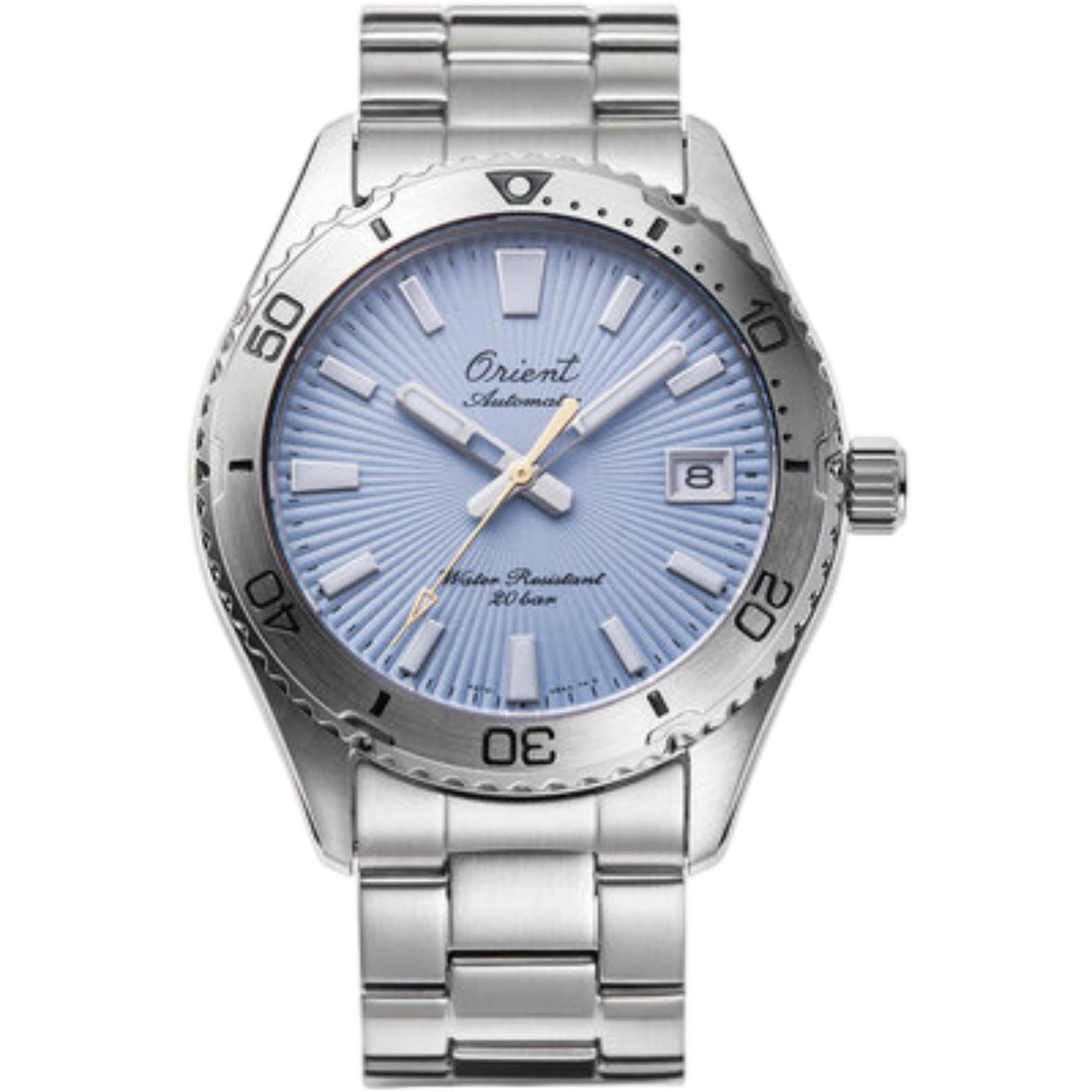 Orologio Uomo Orient Sports Mako Automatico Quadrante Blu Cinturino Acciaio...