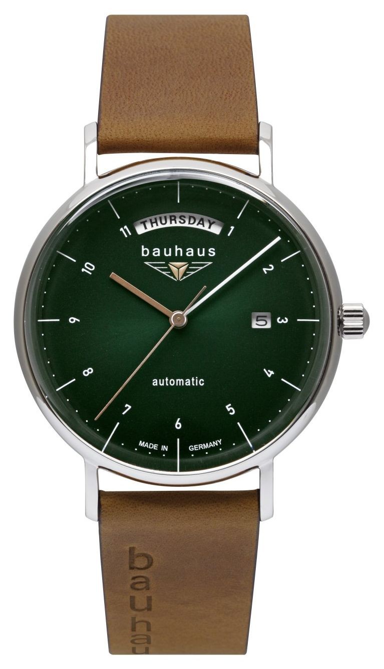 Bauhaus Classico Day-Date Automatico (41 Mm) Quadrante Verde Scuro / 21624