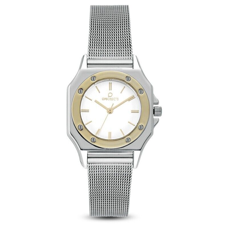OPS OROLOGIO PARIS SS-IPG MESH SS WHITE  OPSPW-601