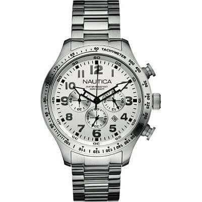 Nautica cronografo semplice bianco A18593G