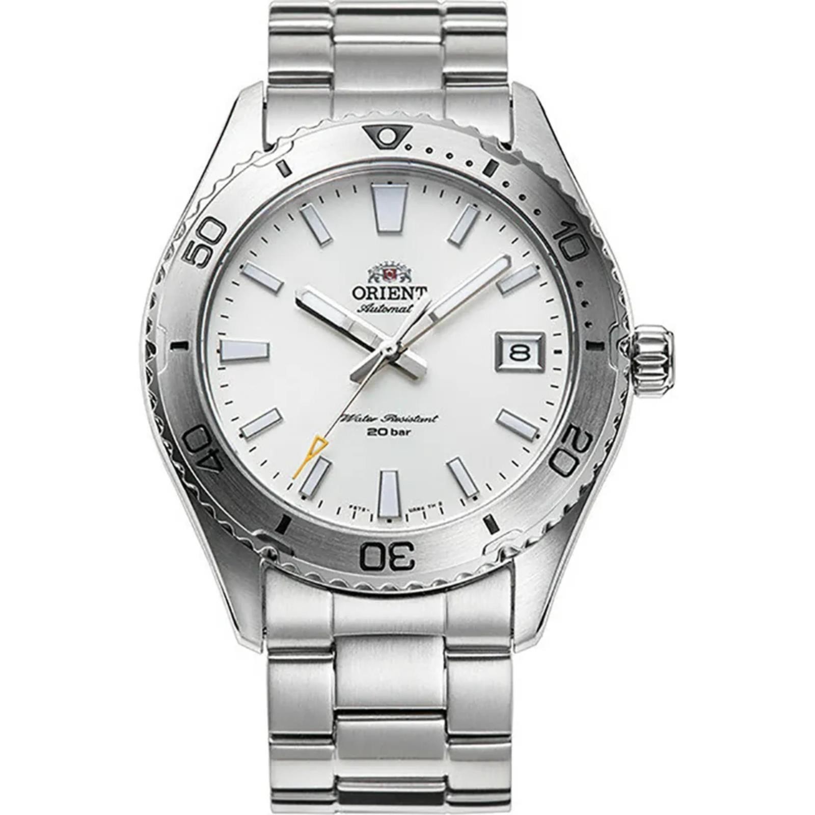 Orologio uomo automatico Orient Mako cinturino acciaio inox quadrante...