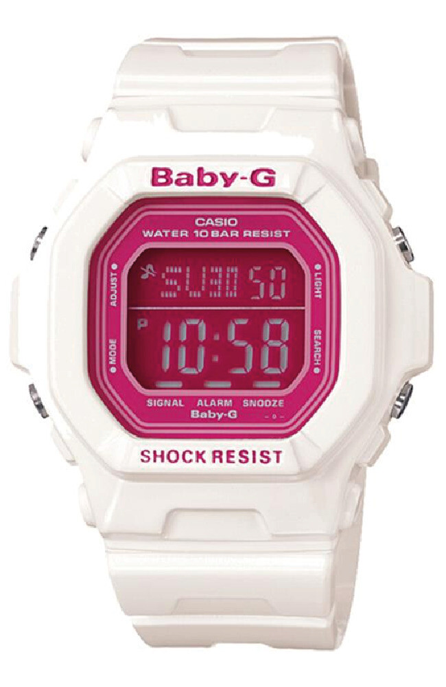OROLOGIO CASIO BABY-G BG-5601-7ER DIGITALE BIANCO ROSSO MULTIFUNZIONE IMP. 100 m