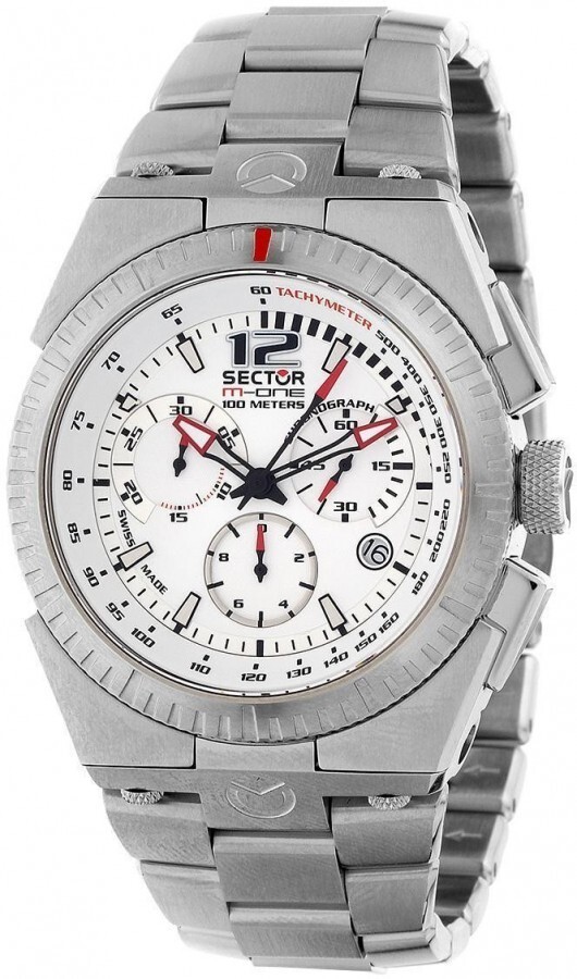 Orologio da polso uomo SECTOR M-ONE  R3273671145 in acciaio con tachimetro