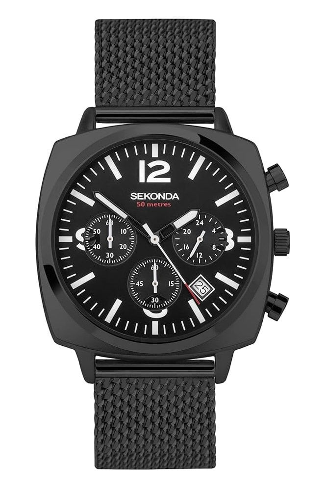 Sekonda Orologio da uomo Airborne Chronograph 40mm 5ATM 30102
