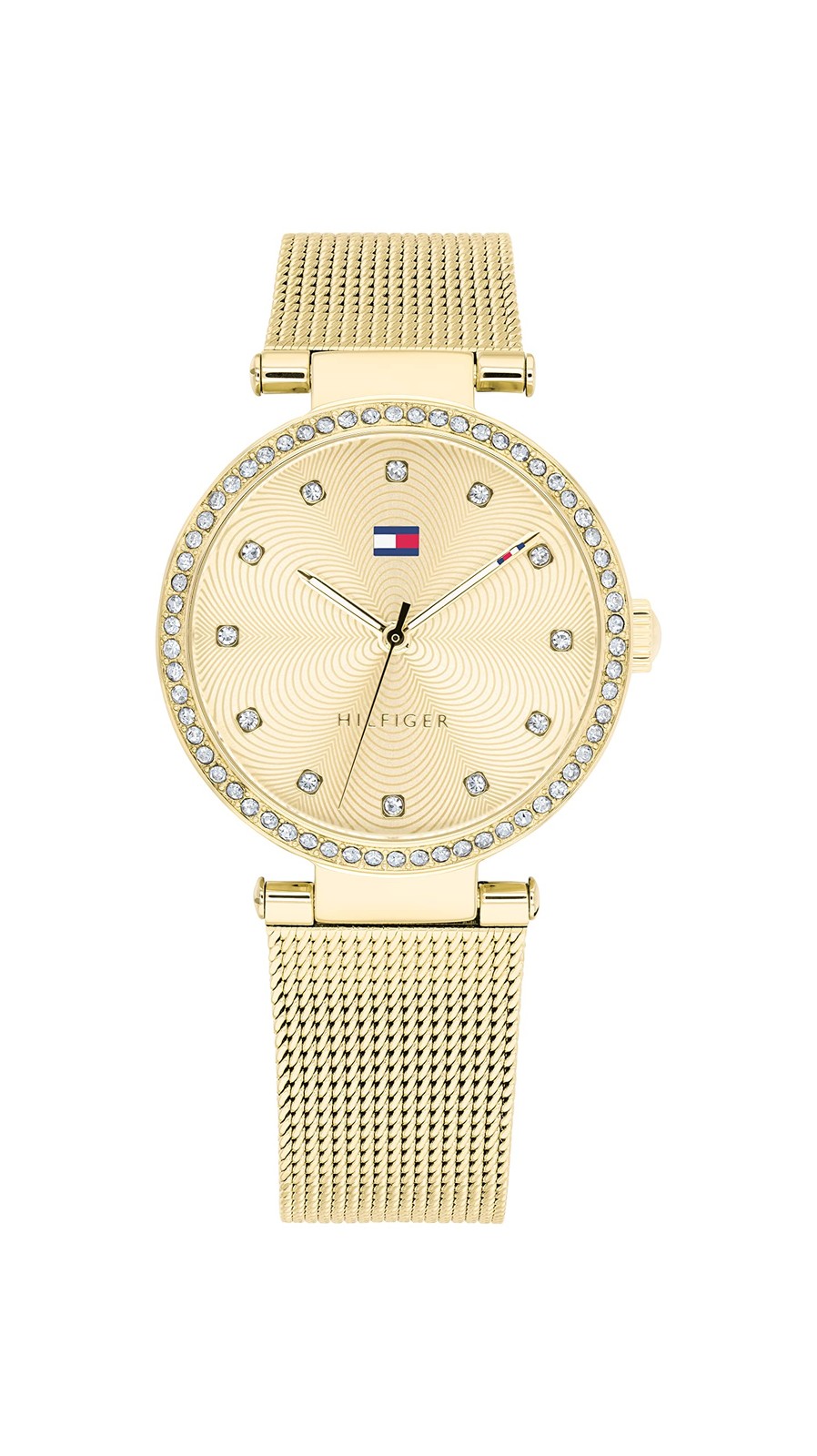 Tommy Hilfiger Analogue Quartz Watch for Women with Gold Colored Stainless Steel