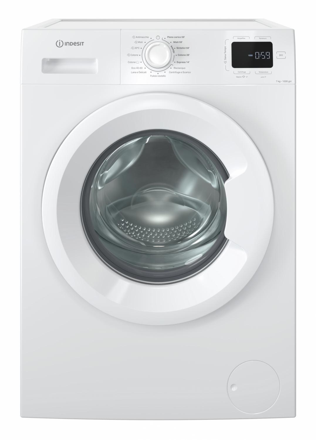 Indesit Lavatrice 7Kg Classe A 50 cm 1000 giri Partenza Ritardata IM760MYTIMEIT
