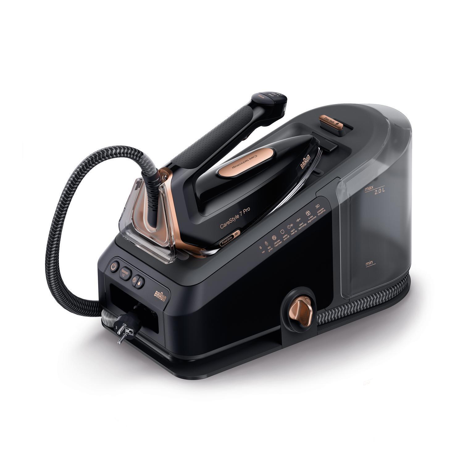 Ferro da Stiro Caldaia a Vapore 2700W Nero/Rame CareStyle 7 Pro IS 7286 Braun