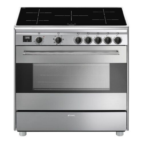 Smeg Cucina elettrica 5 zone cottura CLASSICA Inox (90cm) BG91IX2 Classe A