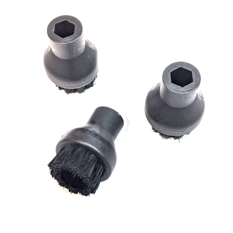 KIt 3 Spazzolini setole nylon PAEU0209 Polti vaporetto -attacco come da immagine