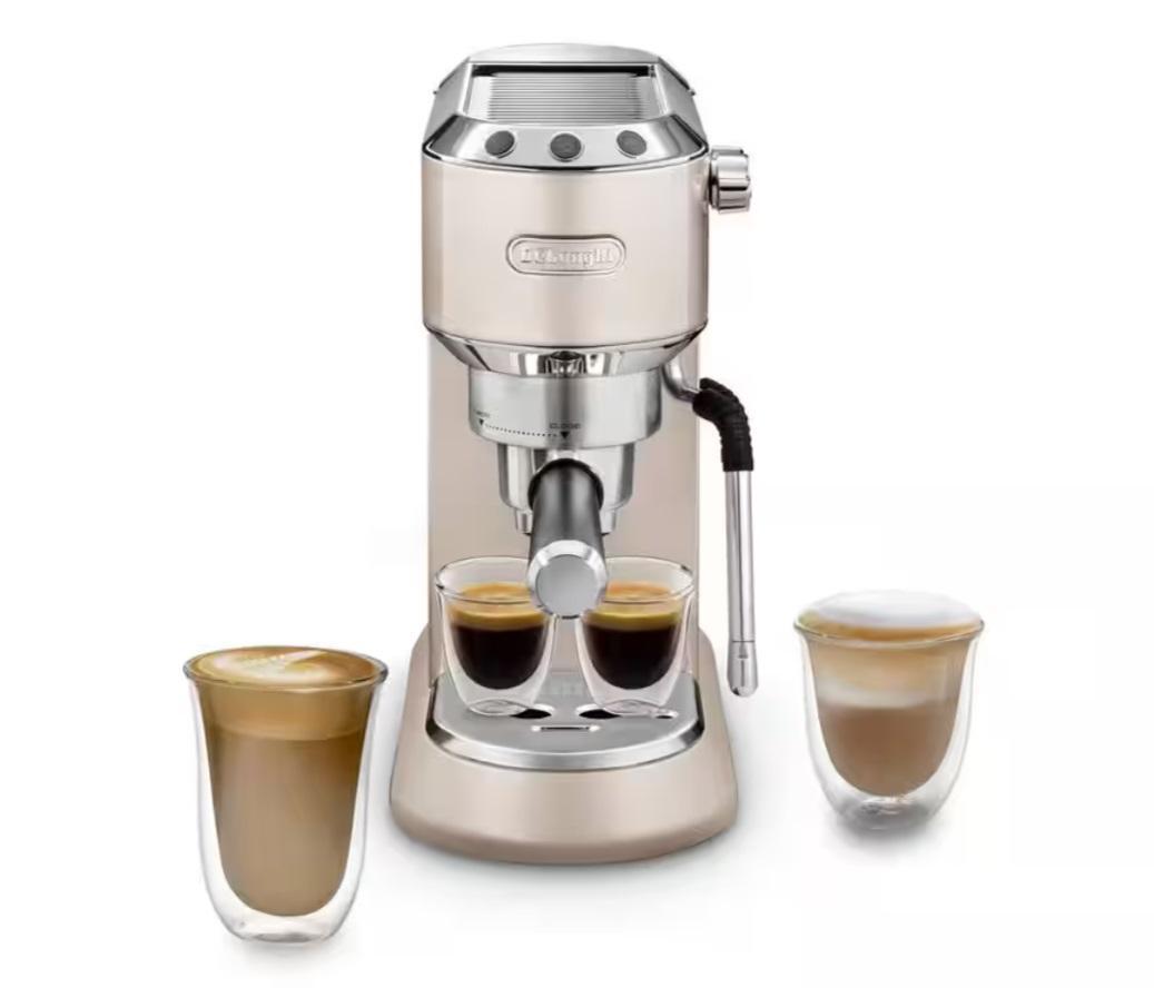 DELONGHI DEDICA ARTE EC885 MACCHINA CAFFE' ESPRESSO 15 BAR CAPPUCCINO TE' BEIGE