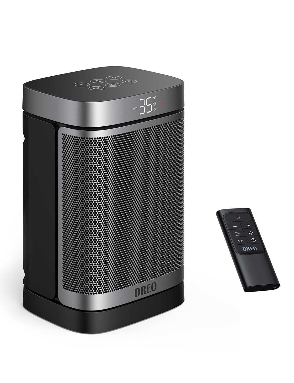 Dreo Termoventilatore Atom One, Oscillazione 70°, stufa elettrica con elemento i