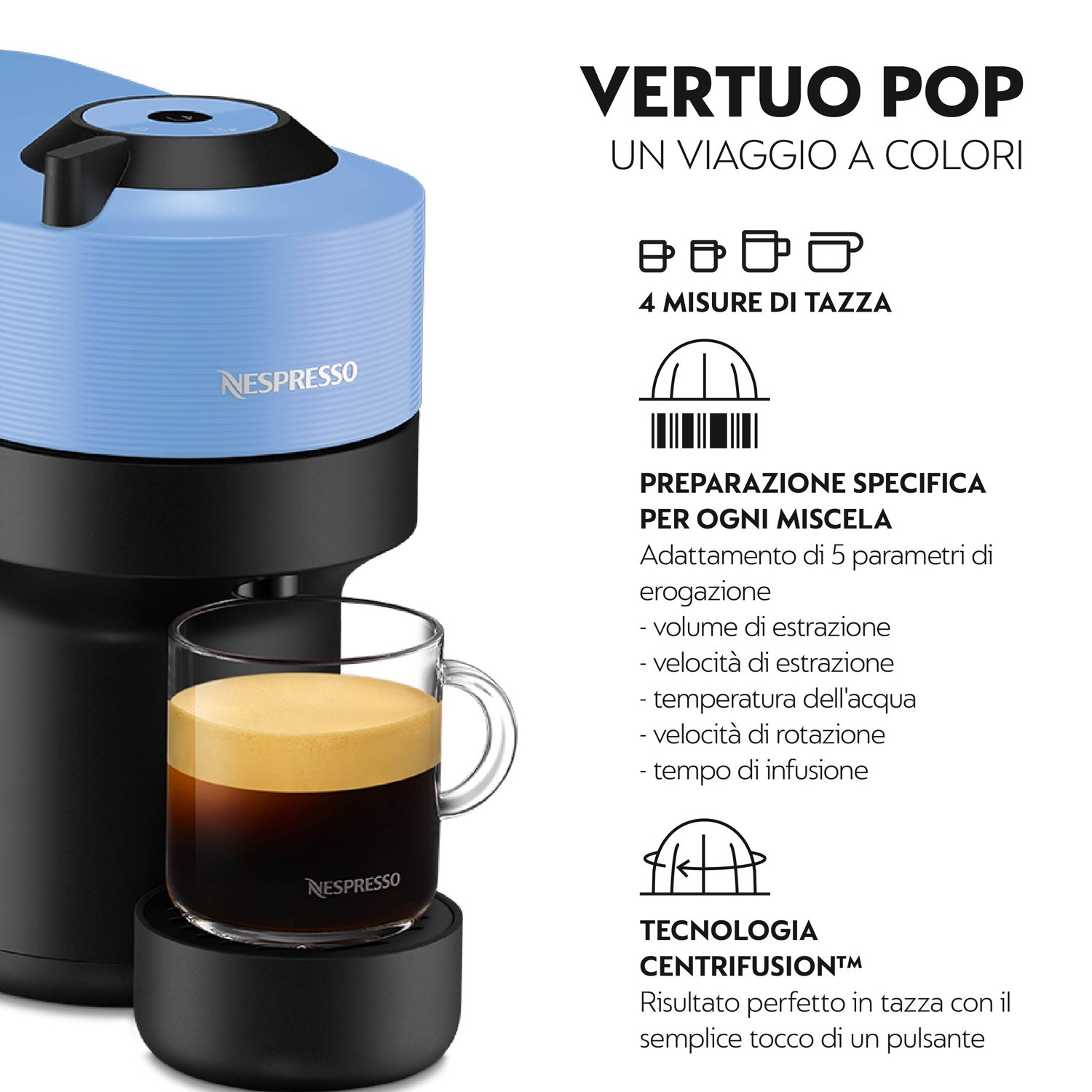 DE LONGHI ENV90.A  MACCHINA CAFFE' NESPRESSO VERTUO CELESTE