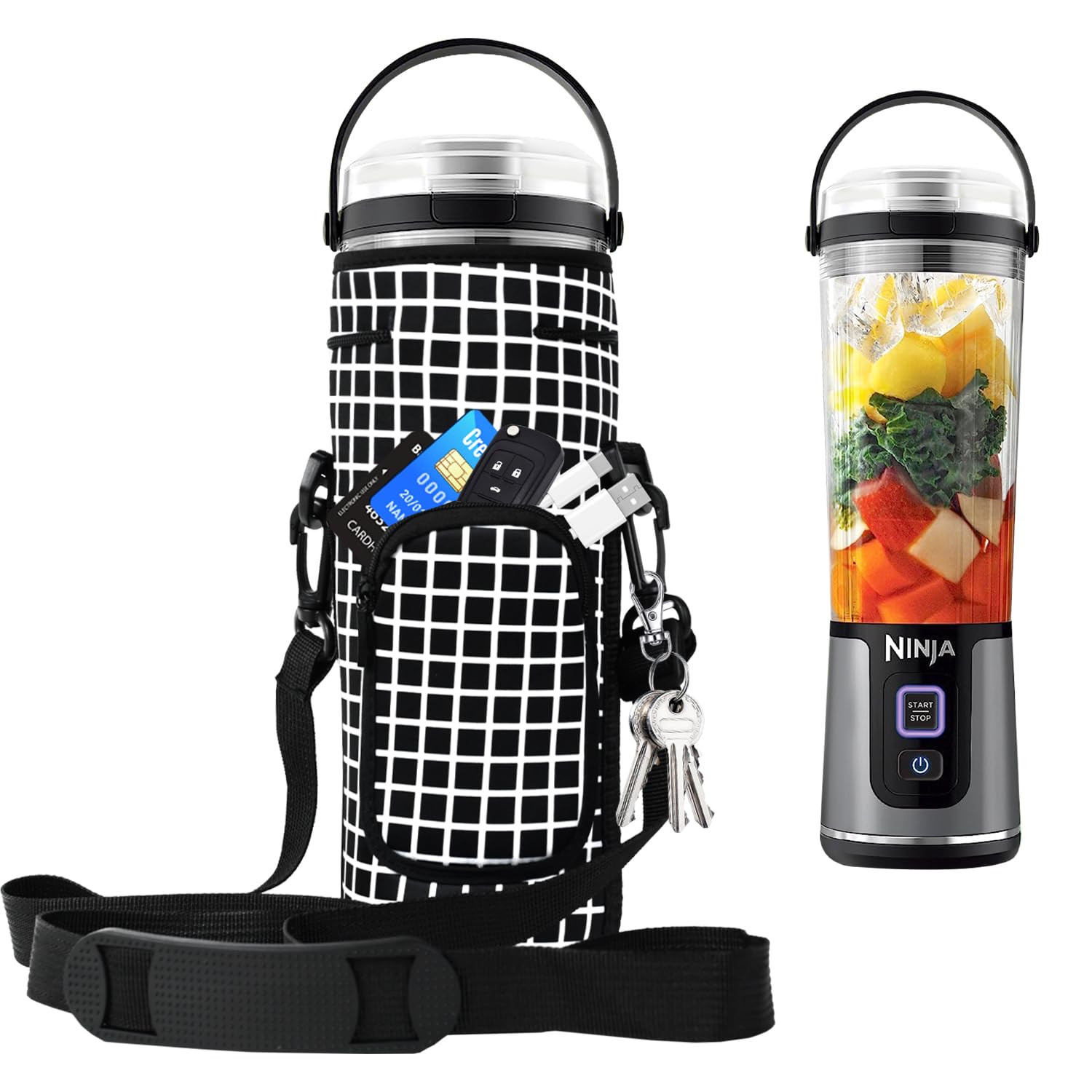Blender Custodia portatile con tracolla per Ninja (t1E)