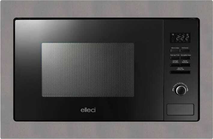 ELLECI Forno Microonde Incasso Combinato 28 lt 900 W 60 cm Titanium FMSP28173WS