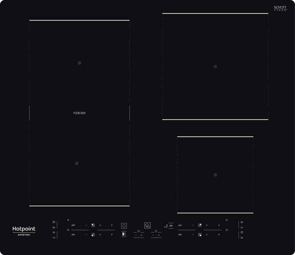 Hotpoint Ariston HB 3160C NE Piano Cottura Induzione 4 Fuochi 60 cm Nero