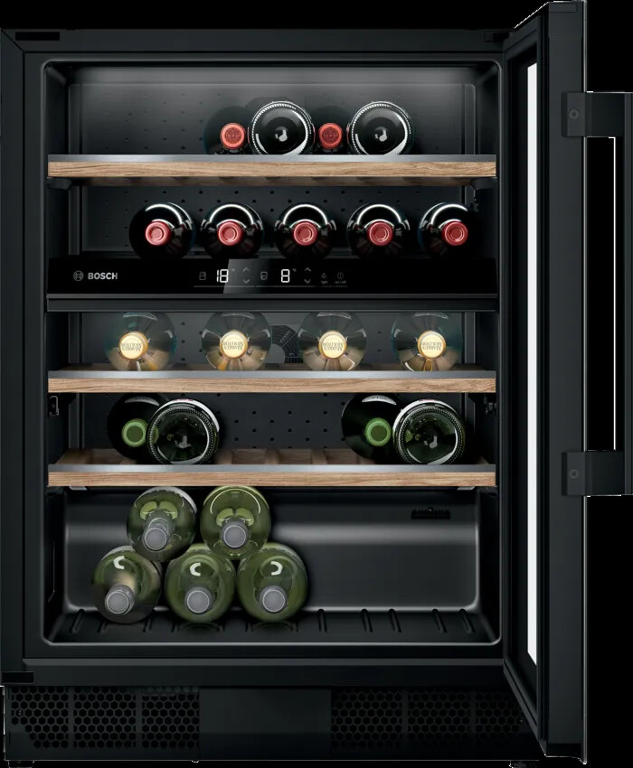 Bosch Serie 6 KUW21AHG0 Cantinetta per vino da 44 bottiglie - Nero