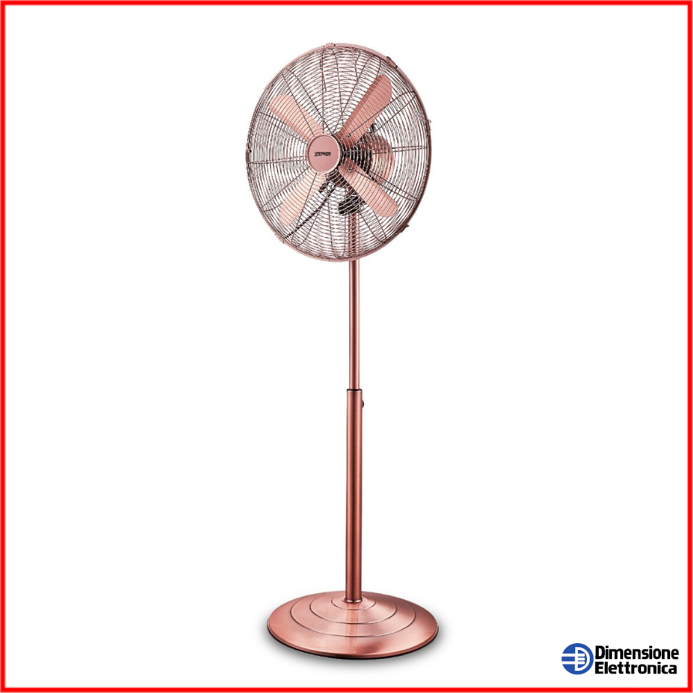 Ventilatore a Piantana Potente Silenzioso Pavimento ZEPHIR VINTAGE Oscillante