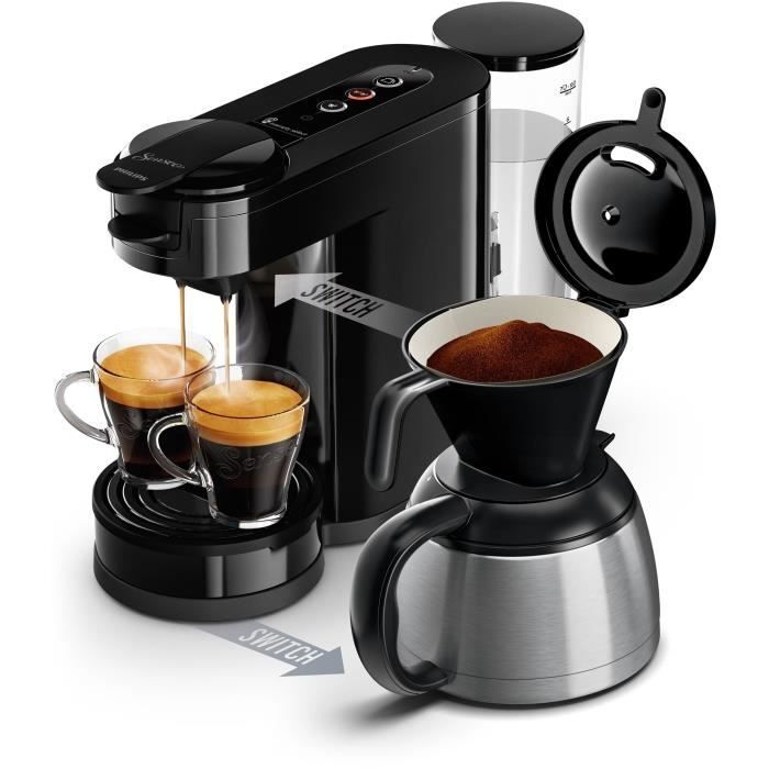 Macchina da caffè a cialde - PHILIPS - SENSEO SWITCH HD6592/65 - Nero intenso