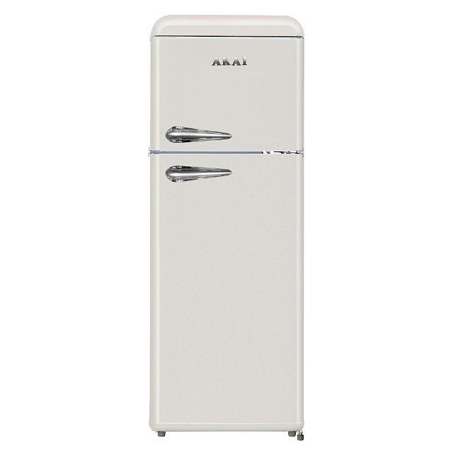 Frigorifero Doppia Porta 240 Litri Classe E Statico Crema CLASS241KCR AKAI