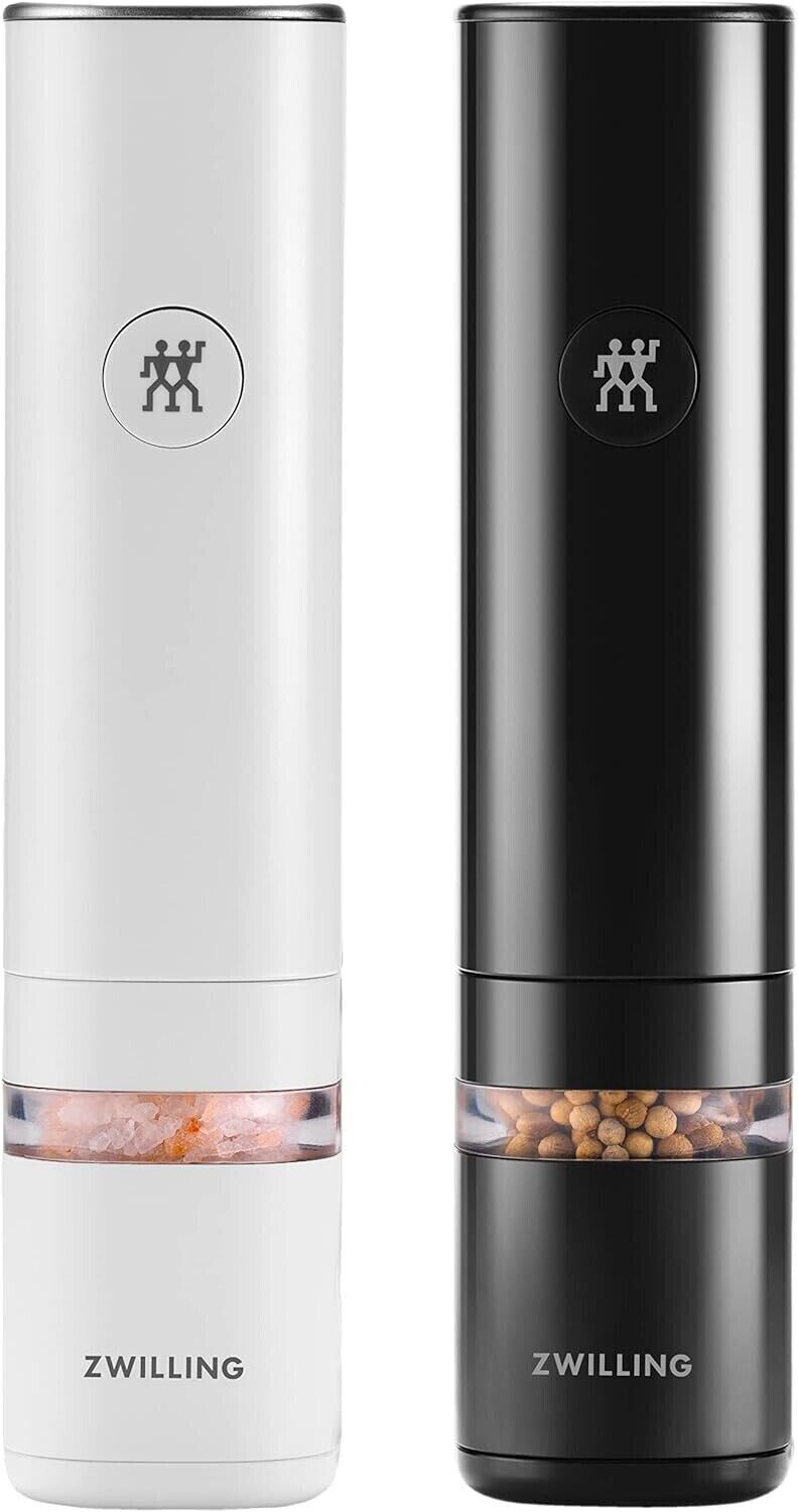 Zwilling Enfinigy Set 2 Macina Spezie In Ceramica Per Sale Pepe Ricaricabile USB