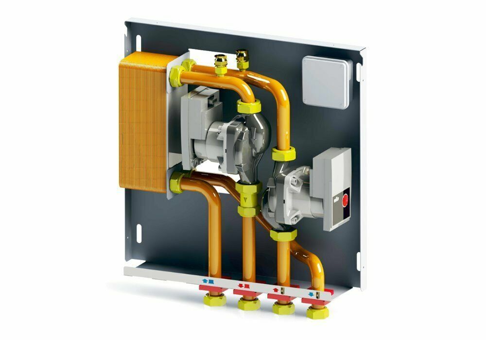SCAMBIATORE KIT 34 PIASTRE 35KW MODULO INTERFACCIA TERMOPRODOTTO CALDAIA (24448)