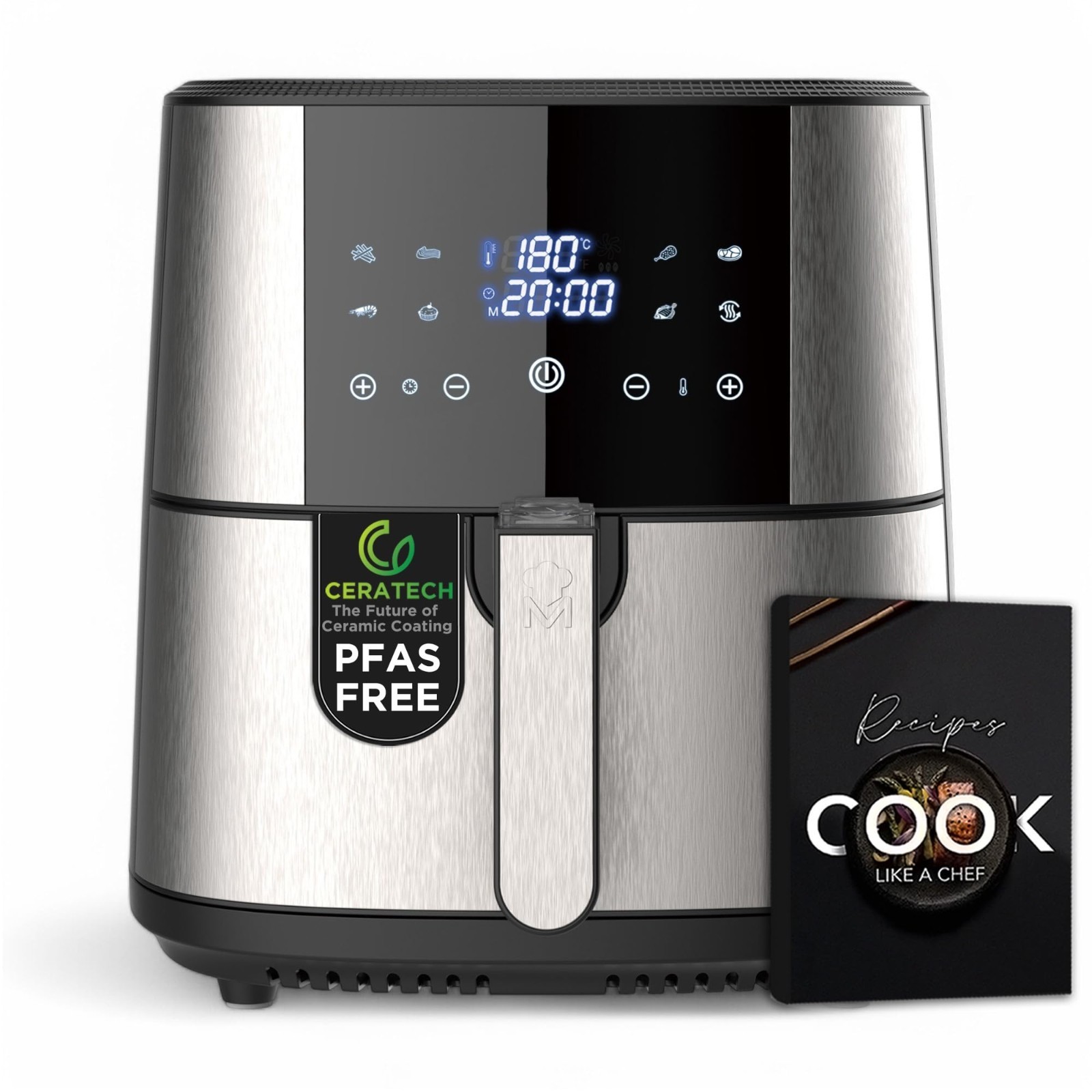 MasterPRO ROCKET 600 - Friggitrice ad Aria Calda 1800W 6L SENZA PFAS - NUOVA