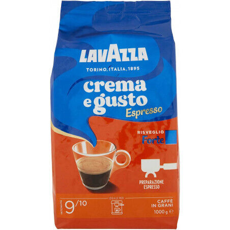 Lavazza Crema e Gusto Forte Espresso Confezione 1 Kg Caffe in Grani