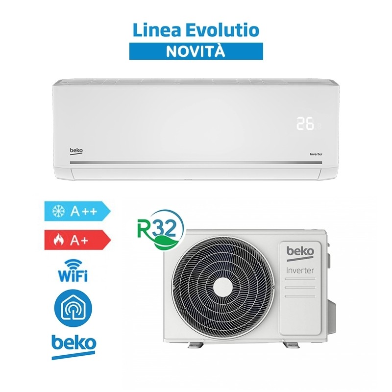 Beko BEHPG185 + BEHPG186 Condizionatore Climatizzatore 18000Btu A++/A+ 5,1Kw WIF