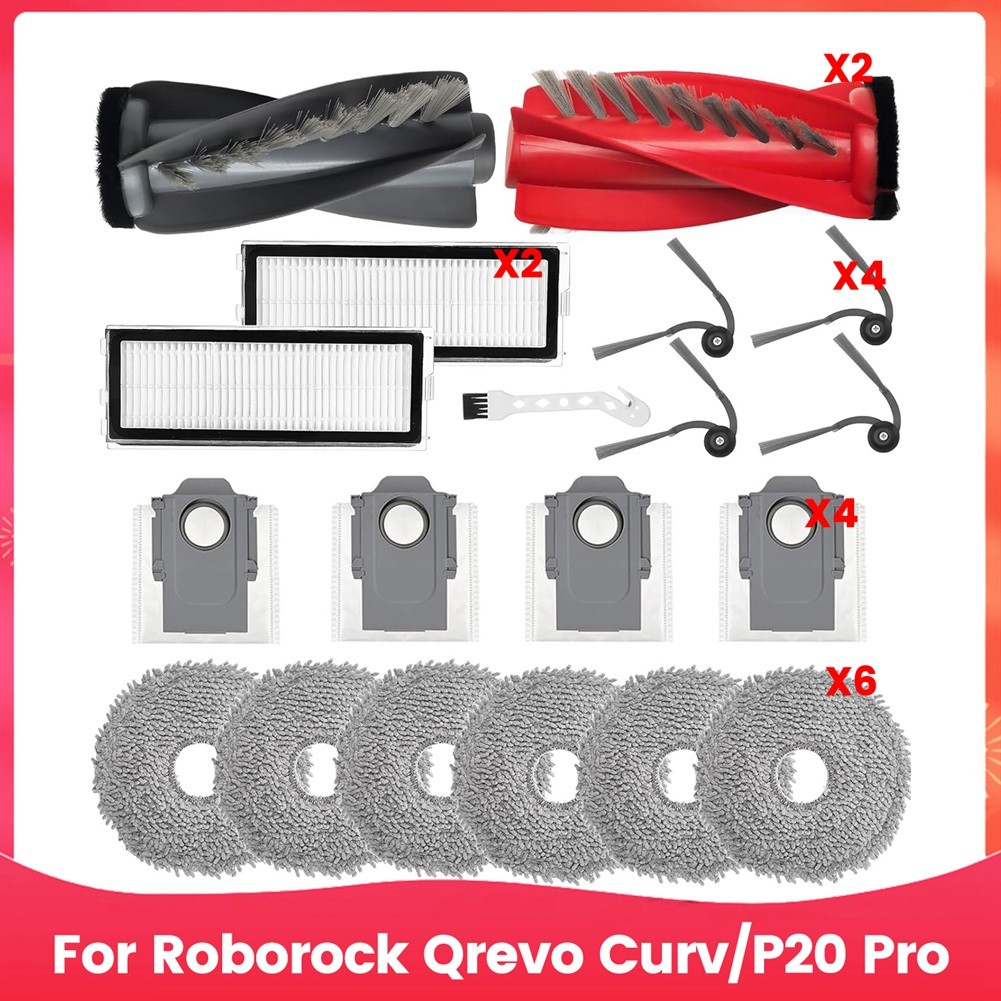 Accessori per  Qrevo Curv, P20 Pro Robot Aspirapolvere Parte di Ric7622
