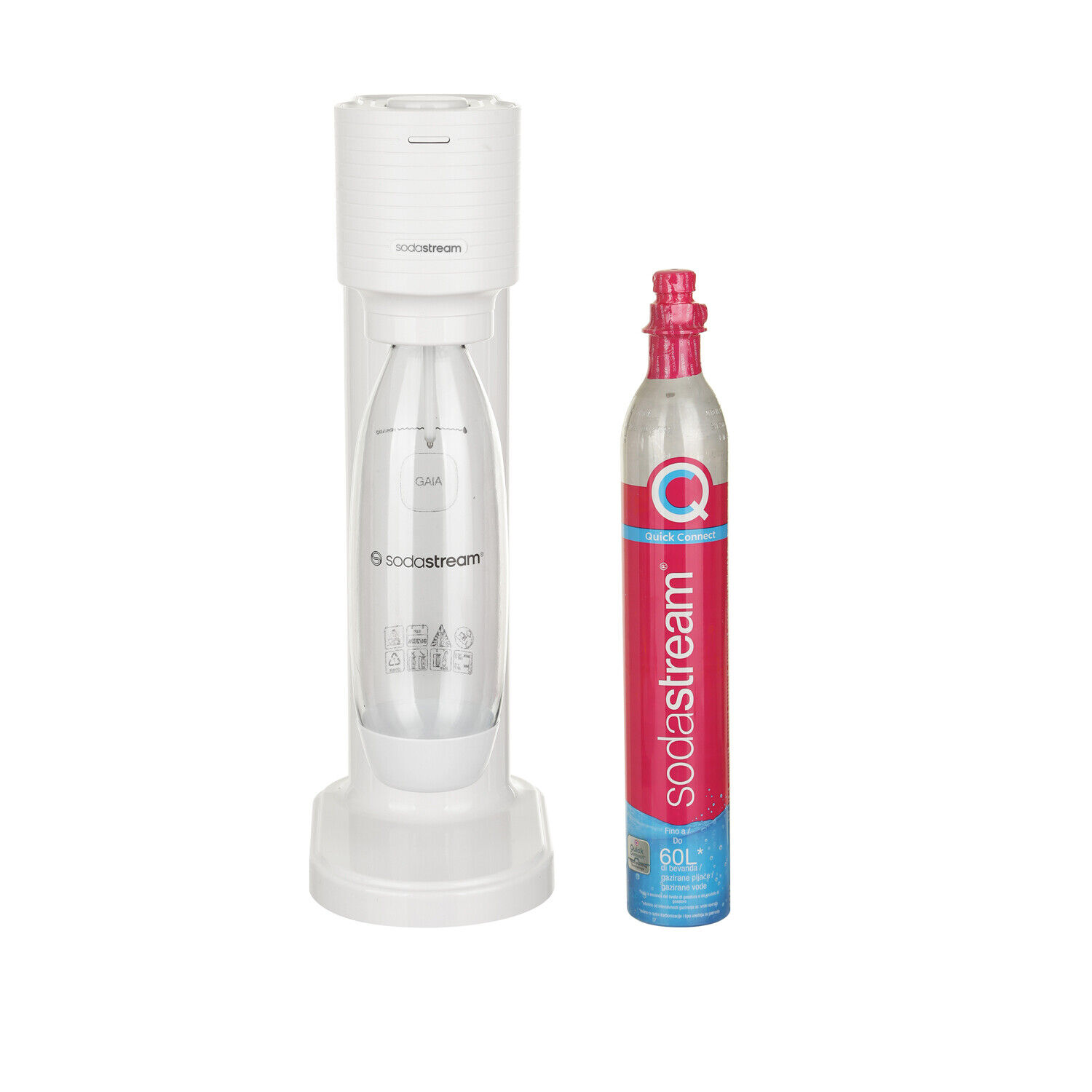 SODASTREAM Gasatore acqua Gaia Sodastream bianco bianco Gasatori e accessori