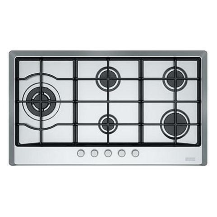 FRANKE Piano Cottura a Gas FHM9054GLTCXSC 5 Fuochi Gas Serie Multi Cooking 900 C