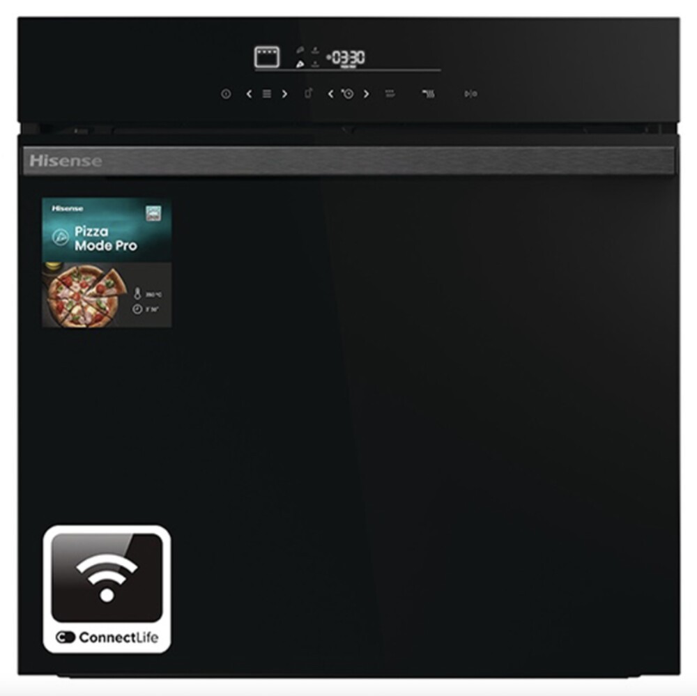 HISENSE HO66F PIZZACHEF FORNO ELETTRICO PIROLITICO XXL 77L 60CM WIFI NERO CE A+
