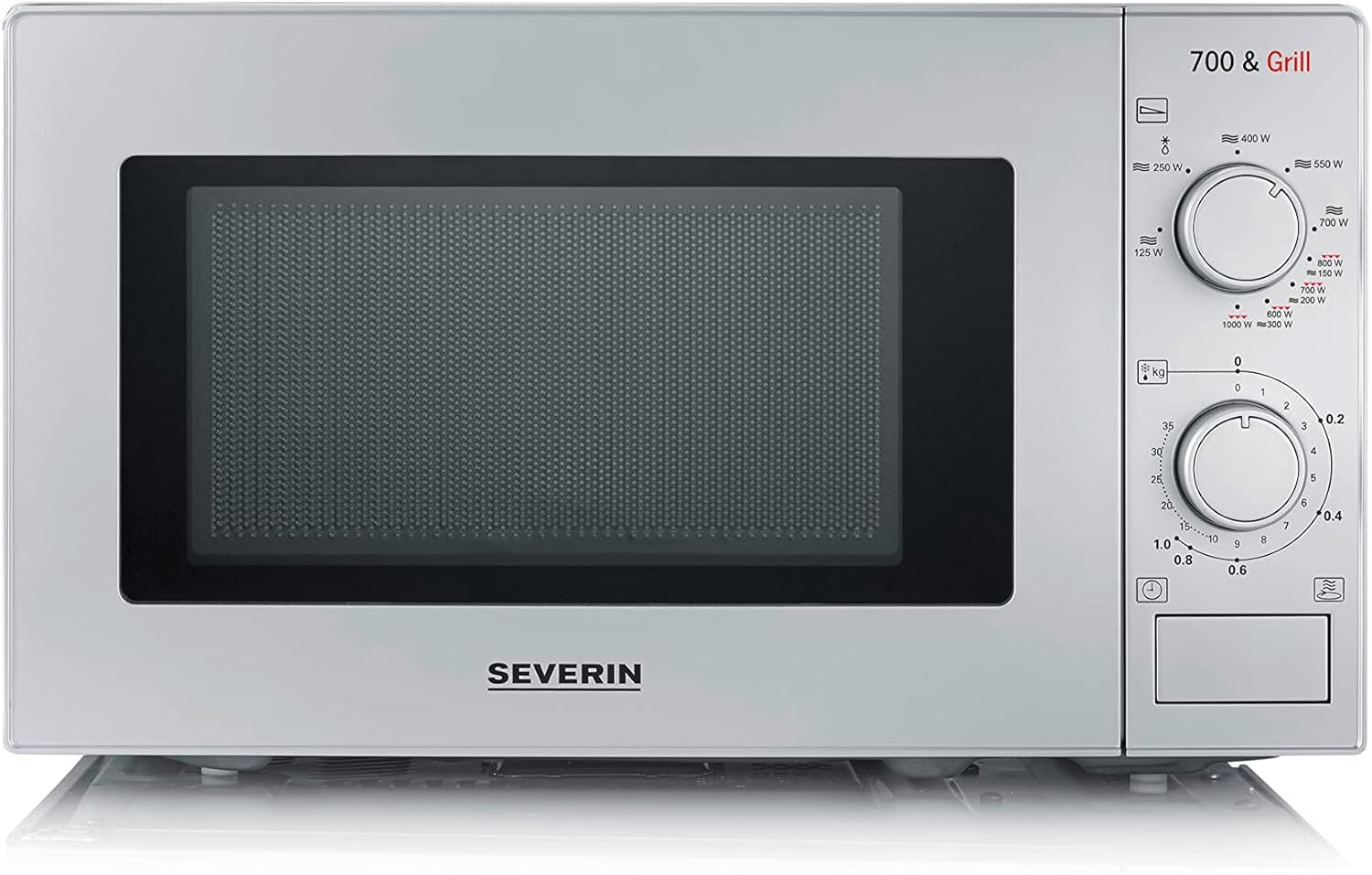 Severin MW 7900 Fornetto a Microonde con funzione Grill 2 in 1 Colore Silver Cap