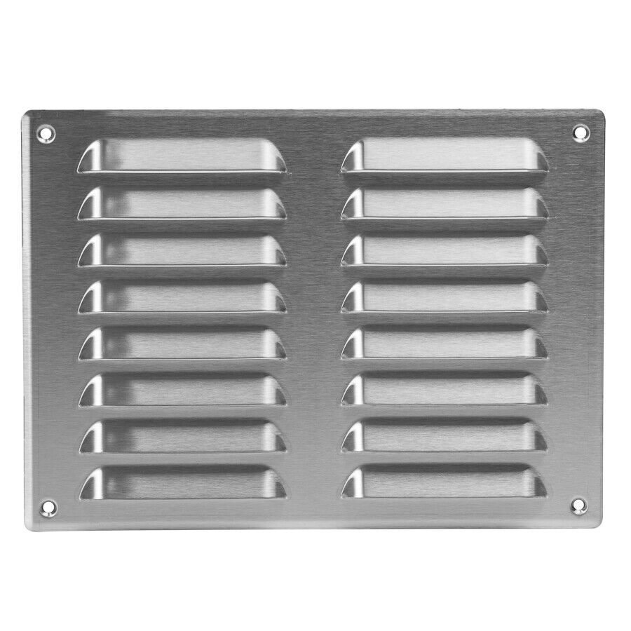 Acciaio Inox Aeratore Griglia 260mm x 190mm Fly Schermo Piatto Louvre Tubo Cover