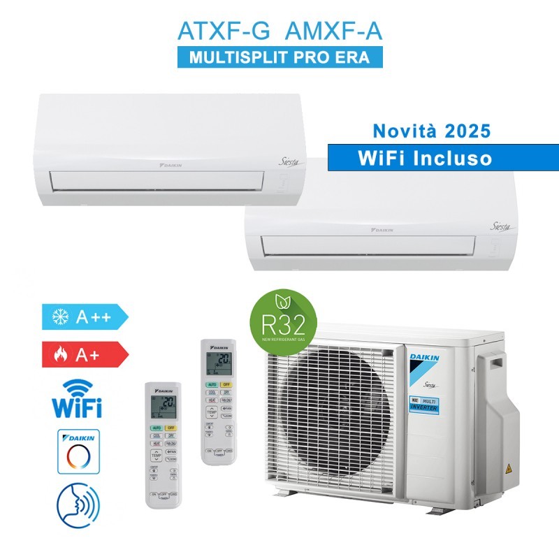 Daikin 2AMXF40A + ATXF35G + ATXF25G Condizionatore Climatizzatore 2025 Dual Spli
