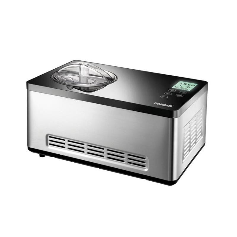 Unold 48845 macchina per gelato Gelatiera compressore 2 L 180 W Nero, Acciaio in