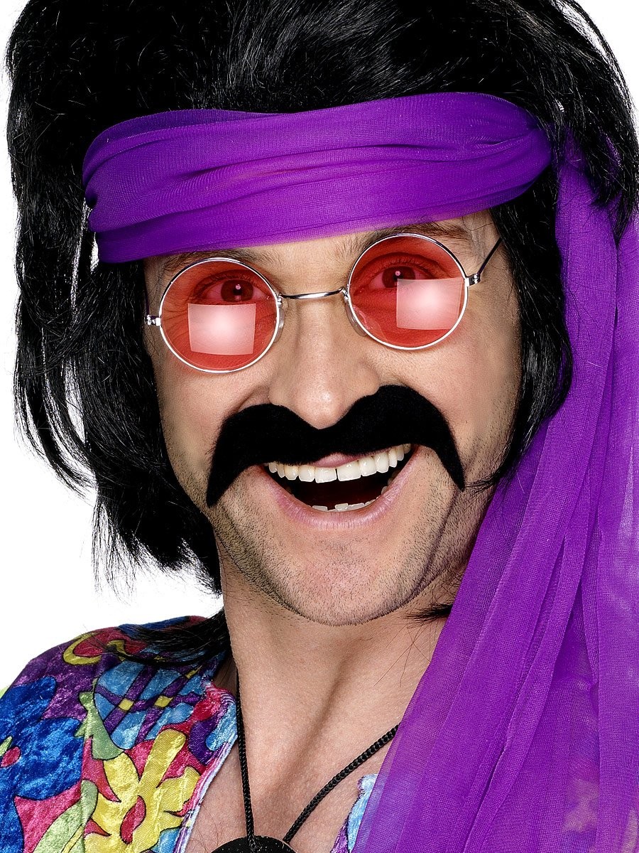 Smiffys Seventies Tash, Black